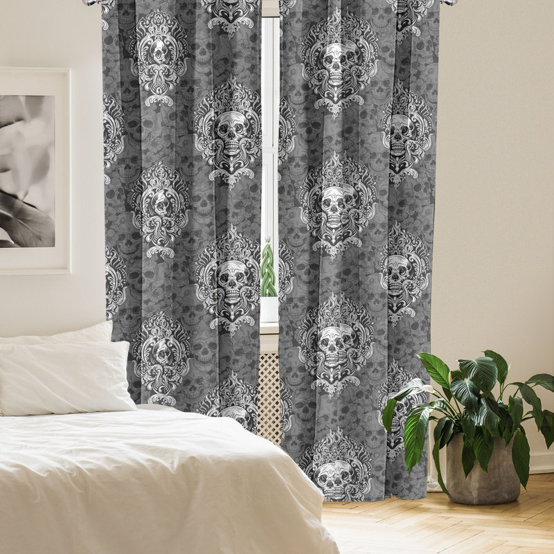 Uintonia Semi Sheer Curtain Pair, 28" W x 63" L