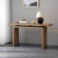 Console en placage de frêne de conception unique, de style moderne et simple, avec un plateau de table astucieux, convenant à un vestibule, un couloir, un salon, un vestibule-2126371627