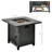 Englund Round Iron Natural Gas Smokeless Fire Pit Table with Lid
