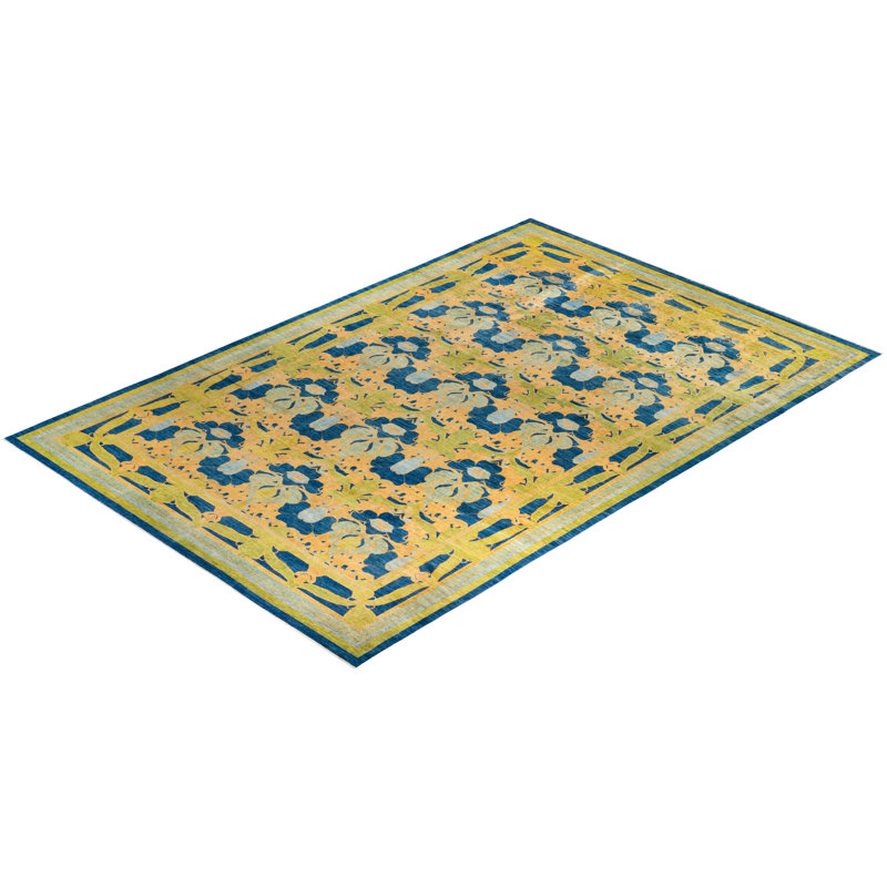 Arts & Crafts One-of-a-Kind 12'1" x 17'4" Hand Knotted Area Rug