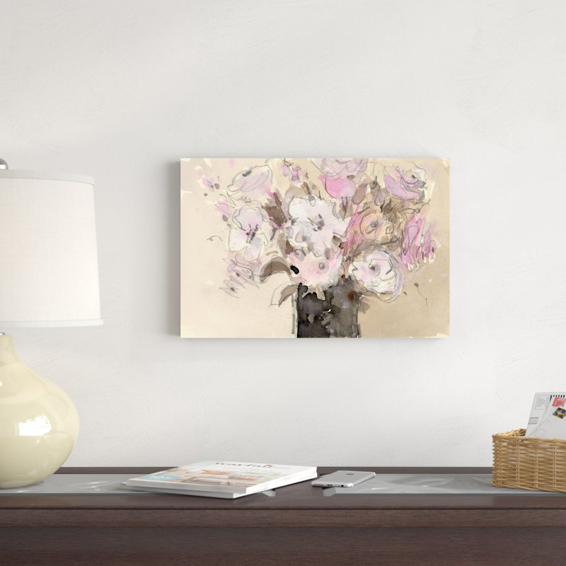 Arrangement mauve I, H 12 po x l 18 po