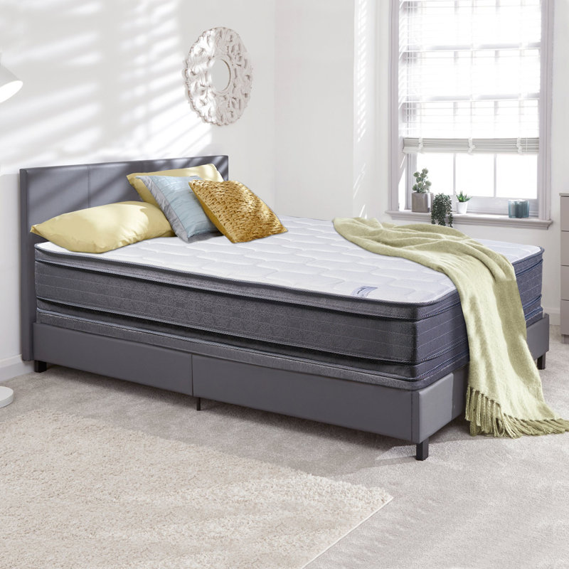 Alwyn Home Ornithogale 20'' Plush Memory Foam Mattress and Box Spring, Twin