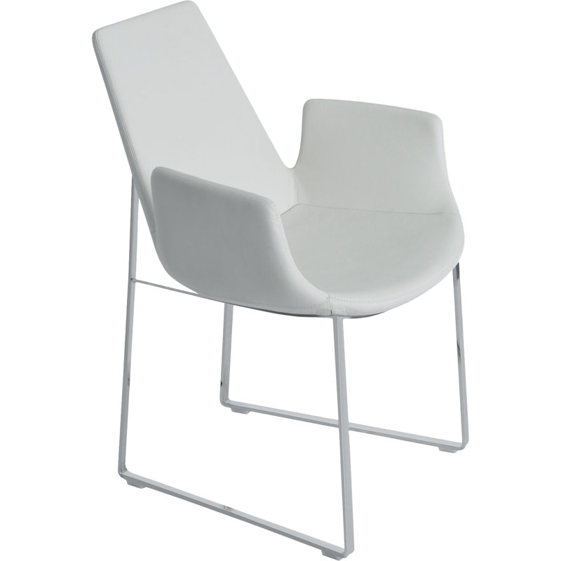 Fauteuil large en laine Eiffel 22,5 po, Laine argentée