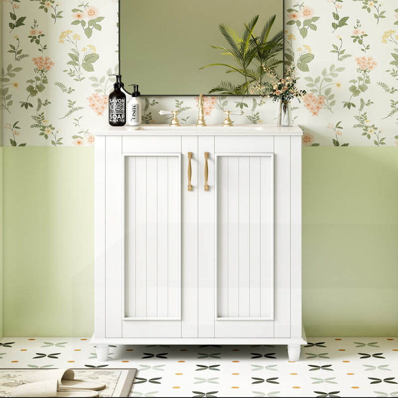 Meuble-lavabo 30 po avec lavabo en céramique