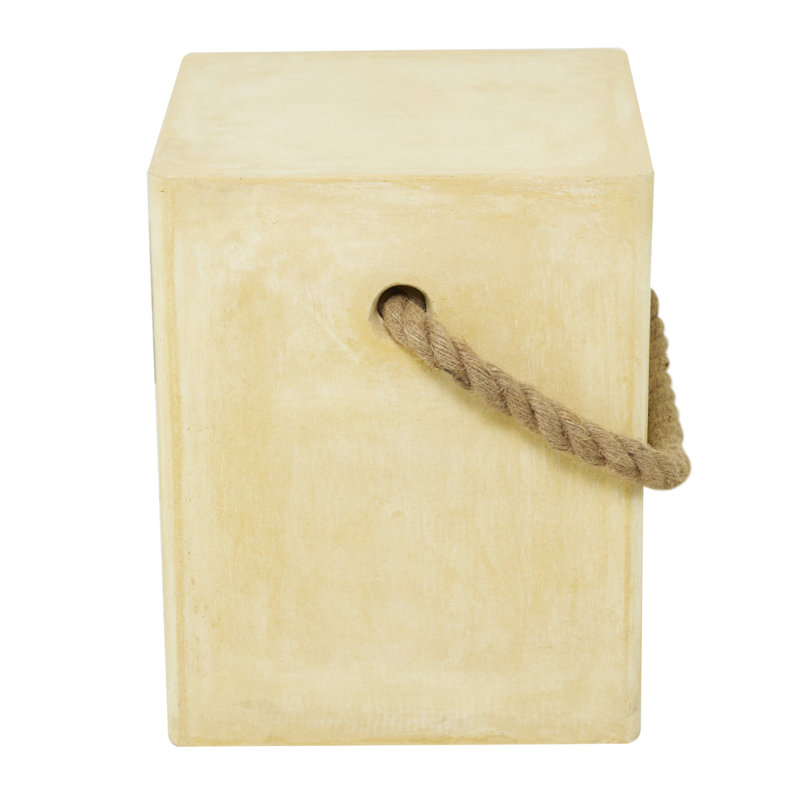 Tabouret de jardin Barrville, Jaune