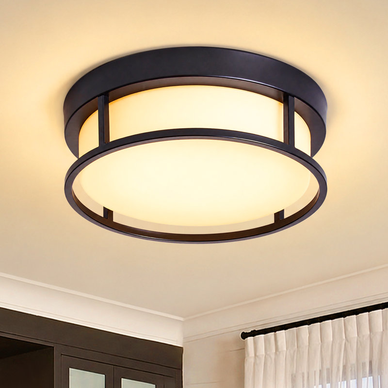 Arath 2-Light Round Flush Mount Ceiling Light