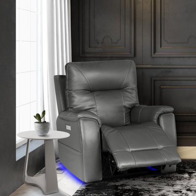 Leather Home Theater Seat with Cup Holder
