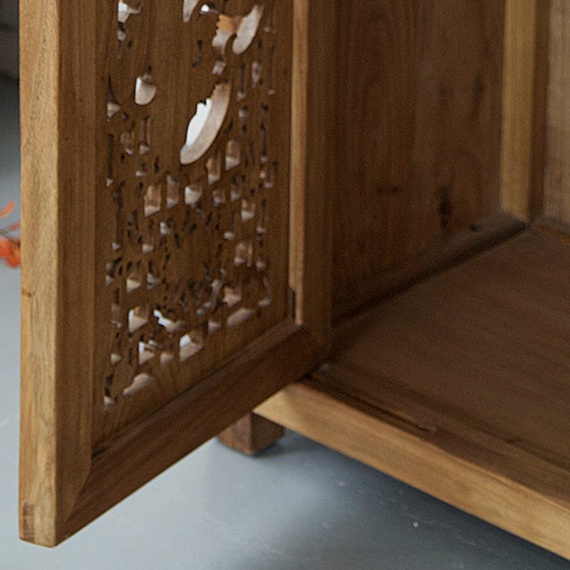 Armoire d'entrée en orme massif