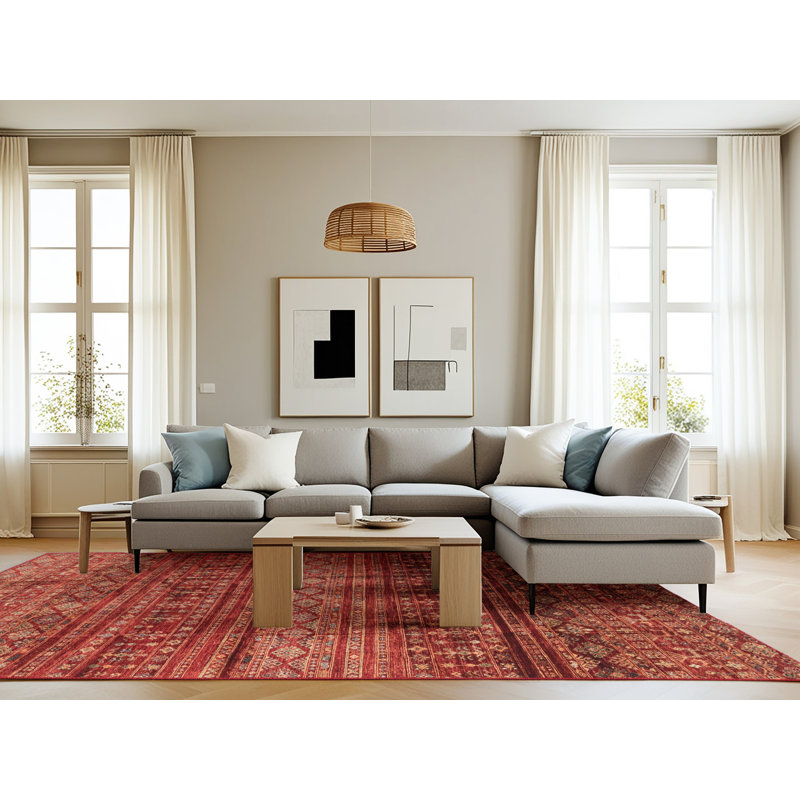 Abstract Indoor Rug, Rectangle 8' x 12'