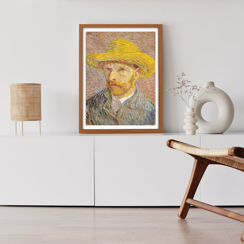  «Iconic Van Gogh», art mural sur toile encadré pour le salon, Cadre café café, H 24 po x l 16 po