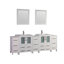  Ensemble de meuble-lavabo double encadré 84 po-27042758