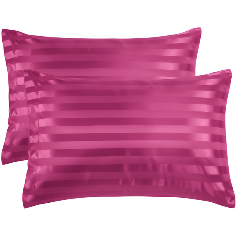 Synthea Luxurious Microfiber Pillow Covers Set of 2 - Soft, Durable & Stylish Pillowcases, Pink