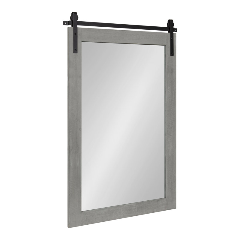 Miroir Dayanah, Gris rustique, 26,75 po x 37,5 po