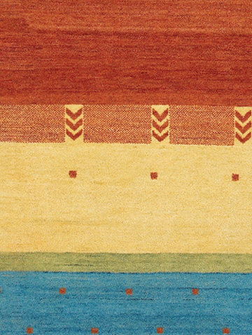Chelsea Wool Striped Area Rug in Multicolor, Rectangle 2' x 3'