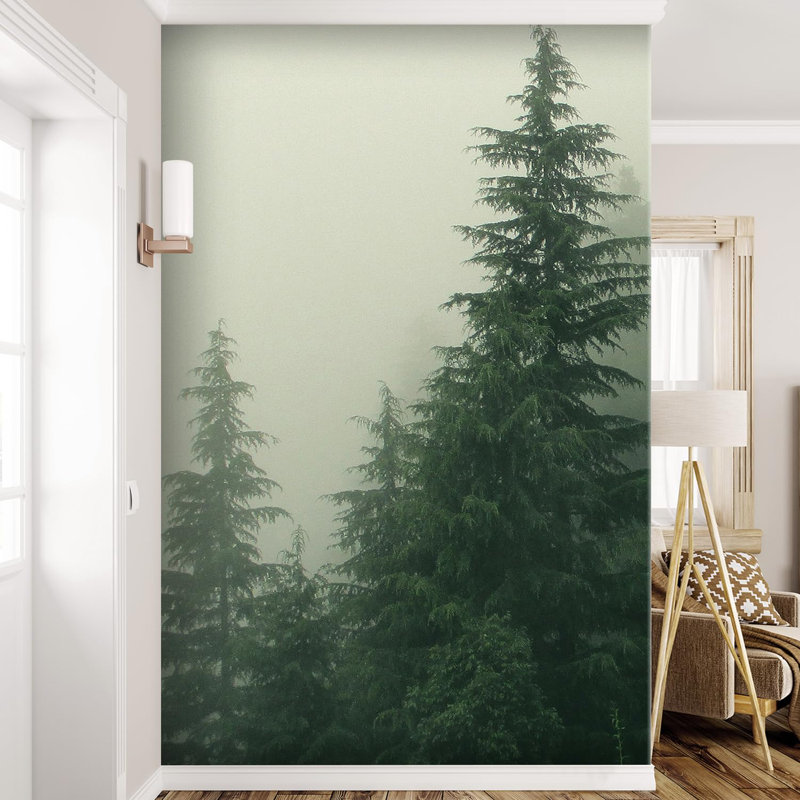 Forest Nature Landscape Peel & Stick Border, 132" L x 72" W