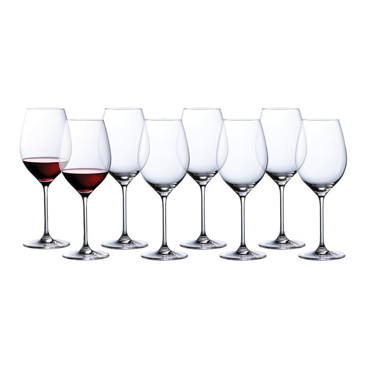Numbers 1-8 Engraved Wine Glasses Set of 8
