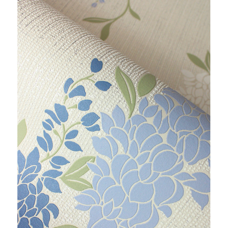 Aisla Wisteria Wallpaper, Blue