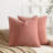 Soft Textured Slub Chenille Solid Cushion Cover Cozy Neutral Farmhouse Decorative Pillow Covers-111634247-111634245