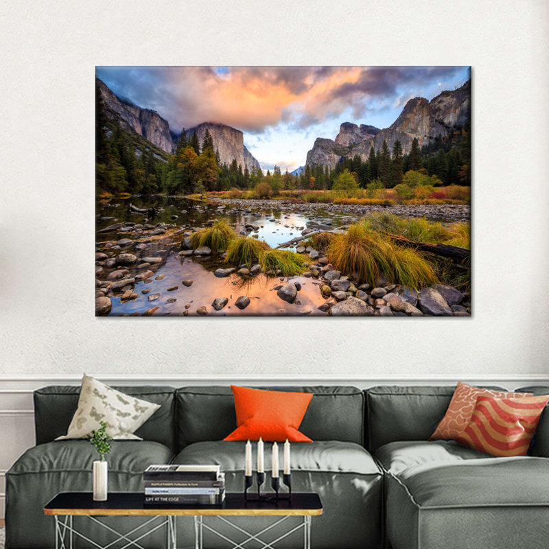 «Grand Yosemite National Park», reproduction sur toile, H 20 po x l 30 po x P 1,25 po