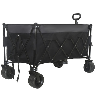 Heavy-Duty Foldable Utility Wagon - 480lbs Capacity, Patented Ultra-Stable Frame, 1:6 Space-Saving Fold & 7"" All-Terrain Wheels, No Assembly Needed, B -  CRS APPLIANCES,, CMX17360RM