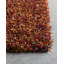 Tapis à poils longs en polyester tissé à la main vert, mauve et orange Stickland-275450109