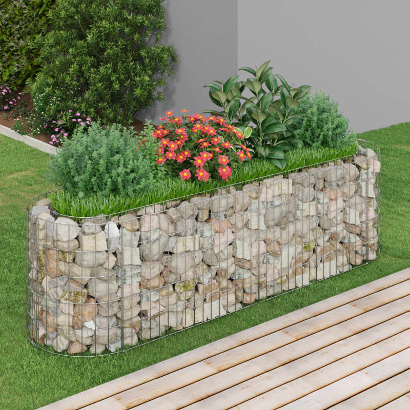 Lit de jardin surélevé en fer 14 pi x 2 pi Geppie Geppie, 74.8" x 19.7" x 19.7"