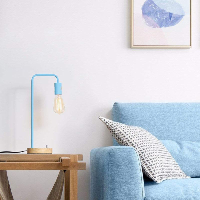 Lampe de bureau 17 po Catalinas, bleu