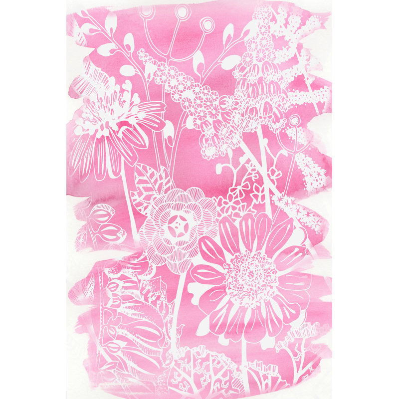 Fuchsia Bouquet II by Chariklia Zarris - Wrapped Canvas Painting, 30cm H x 20cm W