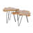 Gilmer Teak Wood Hairpin Legs End Table