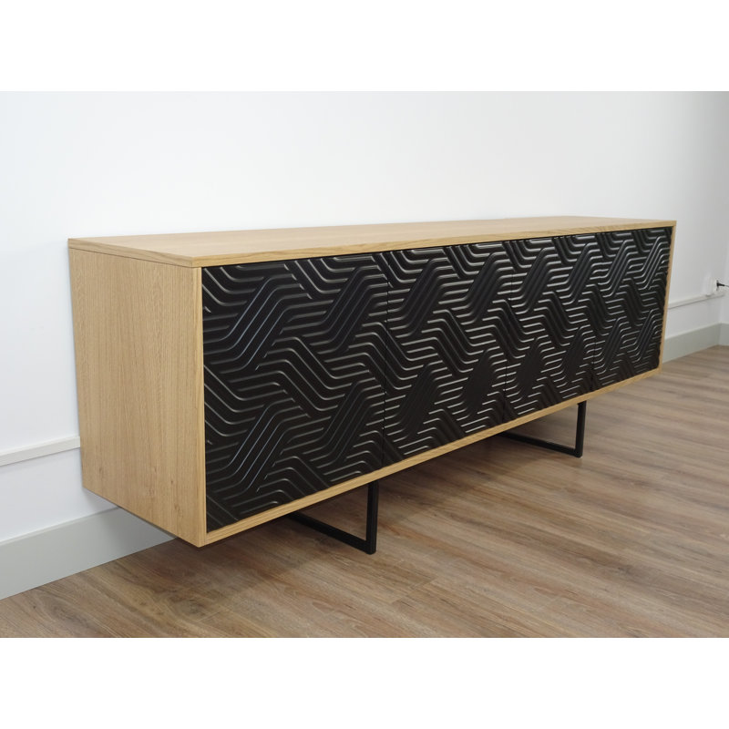 Largo 204cm Sideboard, Black Oak