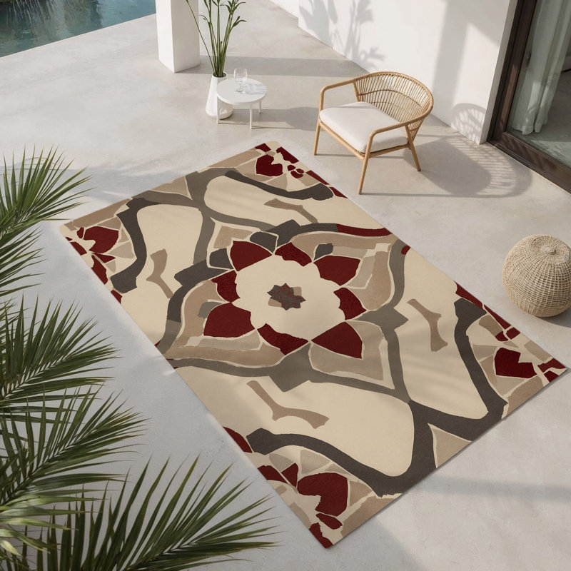 Tapis intérieur et extérieur Orbital Symmetry, Rectangle 1 pi 6 po x 2 pi 6 po
