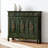 Green Solid Wood Shoe Storage Bench-1105006424
