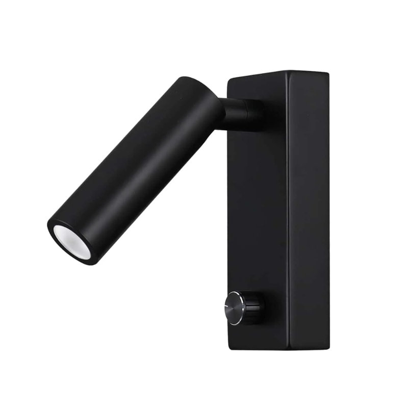 UltraBeam 5 Watt Black Dimmable Bedside Reading Lamp