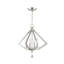 Lustre géométrique à 4 lumières avec détails en cristal Djanae-1257105653