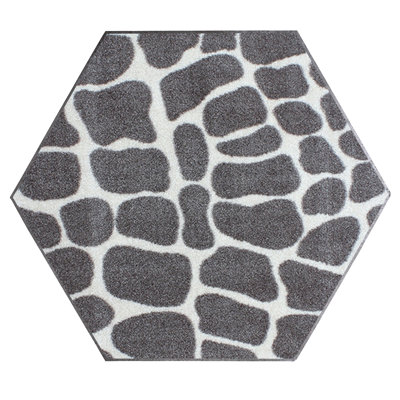 Tapis gris clair Crocodile pour salon, salle à manger, cuisine, chambre à coucher, enfants