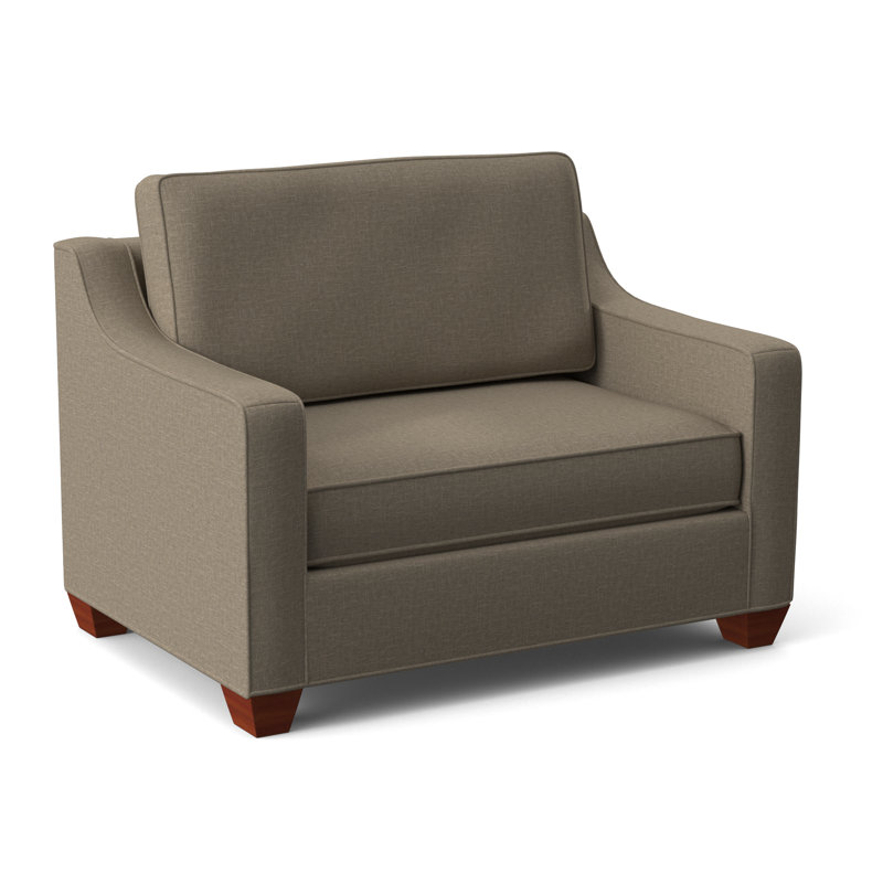 Fauteuil convertible l 50 po Clark, Archetype chanvre, BM cerise