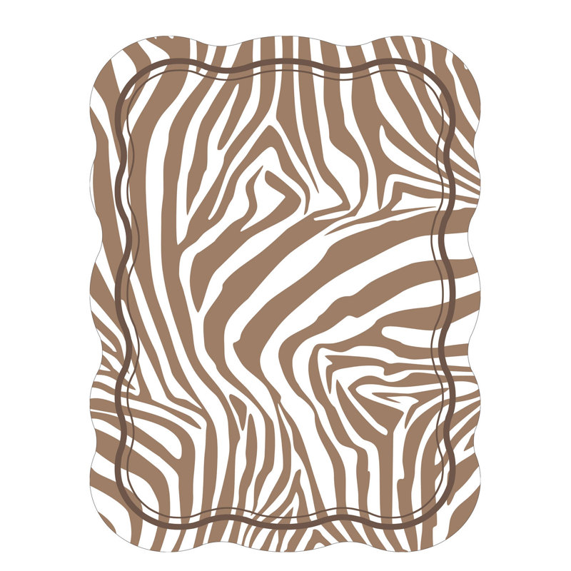 Washable Abstract Indoor Rug, Novelty 5'11" x 9'2"