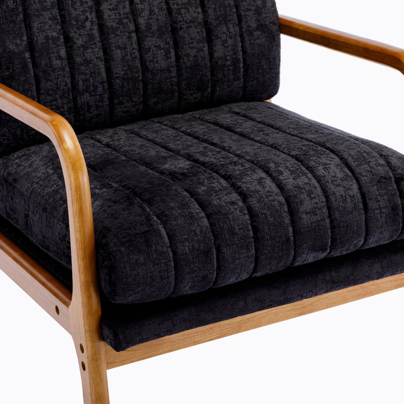 Fauteuil Alleghany, Velours noir