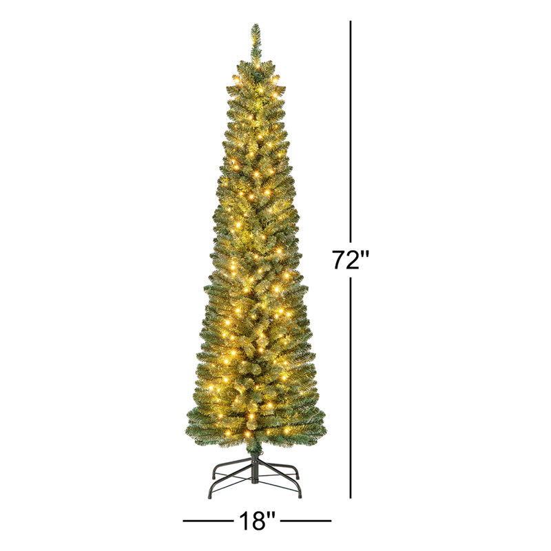 Arbre de Noël Slim Cashmere, 6'