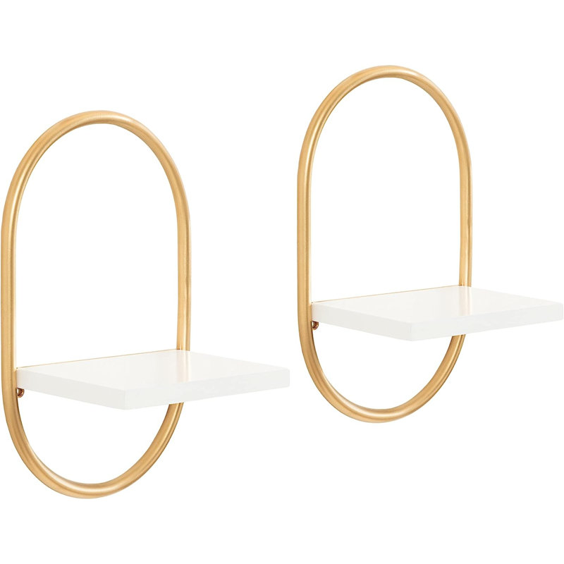 Eyve 2 Piece Oval Floating Shelf