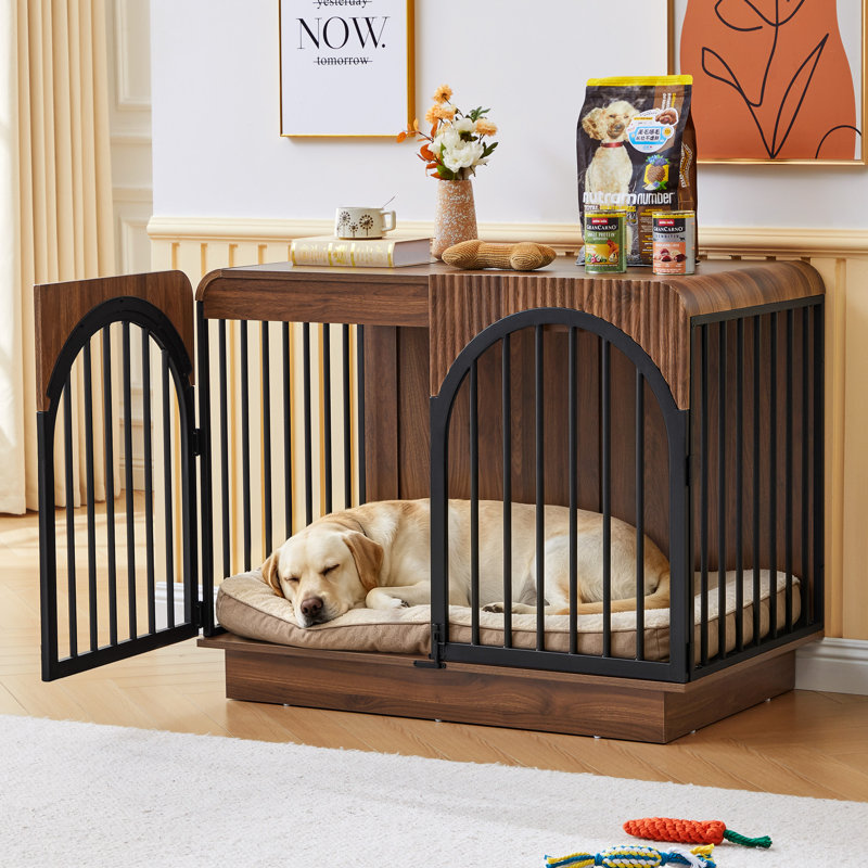 Caisse pour chien en métal robuste, 31.34" H x 23.58" W x 39.37" D