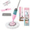 Vadrouille avec 3 têtes interchangeables True & Tidy 360, rose