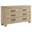 Commode de chambre 6 tiroirs Sansome