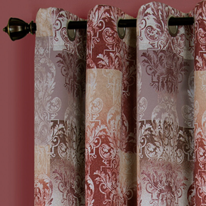 Kirschner Room Darkening Curtain Single Panel, Marsala, 50" W x 84" L