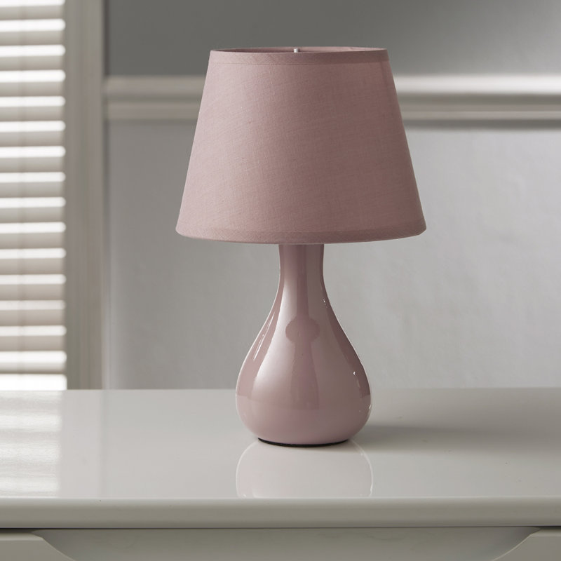 Calliah Ceramic Table Lamp, Pink