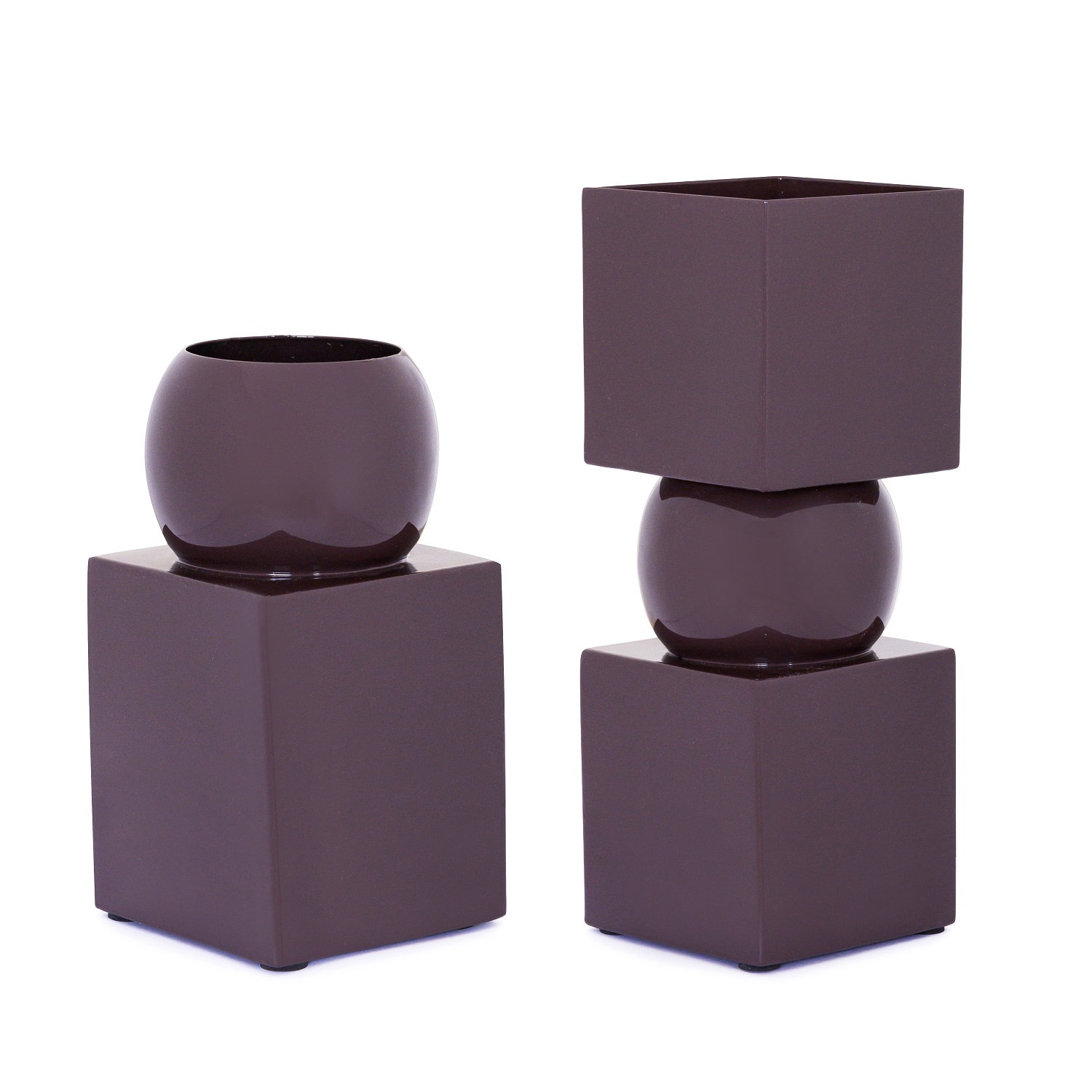 Paulding Iron Table Vase, Brown