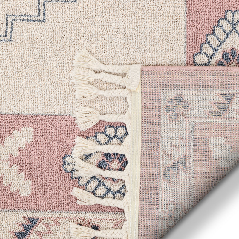 Loop-De-Loop Southwestern Synthetic Area Rug, Rectangle 67 x 120cm