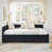 Full Size Upholstered Tufted Bed Frame with Drawers-2009276918