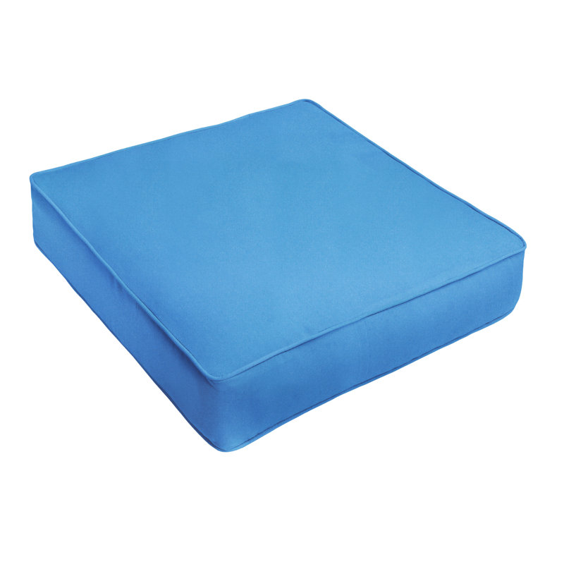 Carolena Outdoor Sunbrella Dining Chair Cushion, 5" H x 25" W x 23" D, Sunbrella - Canvas Capri