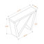 Table d'appoint en forme de W Ders